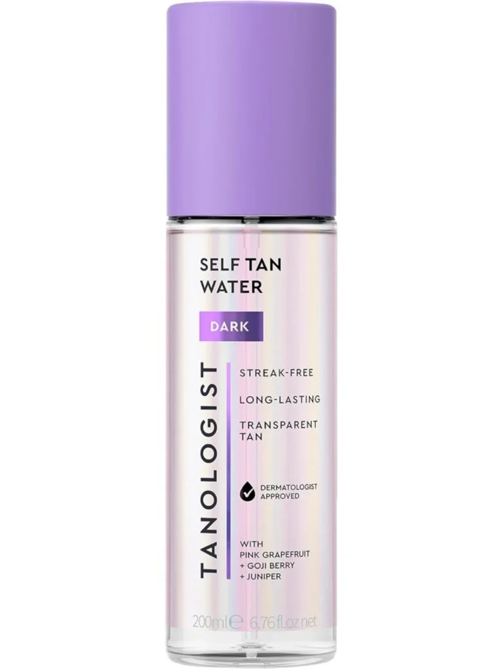 Streak-Free Self Tanner Spray - Dark Tanning Water, Natural Bronzing, Long